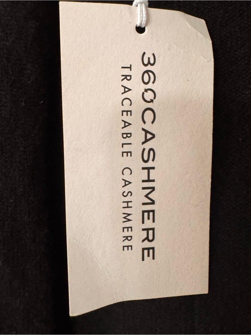 360 Cashmere Black Open Front Cardigan Sweater Jacket Pockets Size S NWT - Picture 6 of 7